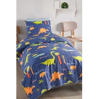Eponj Home Kapitone Yatak Örtüsü Seti Tek Kişilik Dinolar Lacivert Lacivert Eponj Home Kapitone Yatak Örtüsü Seti Tek Kişilik Dinolar Lacivert Lacivert
