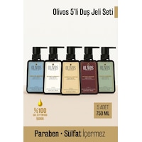 Olivos Zeytinyağı Bazlı Duş Jeli 5 x 750 ML Olivos Zeytinyağı Bazlı Duş Jeli 5 x 750 ML