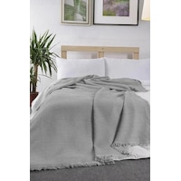 Lora Tek Kişilik Tek Pike 160x210 Cm Gri Gri Lora Tek Kişilik Tek Pike 160x210 Cm Gri Gri