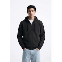 Markapia Erkek Fermuarlı Kapüşonlu İçi Polarlı Sweatshirt Antrasit L Markapia Erkek Fermuarlı Kapüşonlu İçi Polarlı Sweatshirt Antrasit L