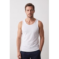 Elemge Premium Pamuklu Süprem Nefes Alan Ter Emici Yumuşak Doku Compact Penye Erkek Beyaz Atlet Regular Fit Normal Kesim Esnek Likralı Terletmez Elastan Elemge Premium Pamuklu Süprem Nefes Alan Ter Emici Yumuşak Doku Compact Penye Erkek Beyaz Atlet Regular Fit Normal Kesim Esnek Likralı Terletmez Elastan
