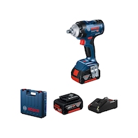 Bosch Professional GDS 18V-400 2 x 5.0Ah Çift Akülü Darbeli Somun Sıkma Makinesi - 06019K0020 Bosch Professional GDS 18V-400 2 x 5.0Ah Çift Akülü Darbeli Somun Sıkma Makinesi - 06019K0020