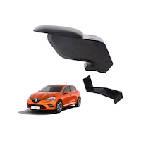Renault Clio 5 2019 Delmesiz Çelik Ayaklı Siyah Kolçak Kol Dayama Renault Clio 5 2019 Delmesiz Çelik Ayaklı Siyah Kolçak Kol Dayama