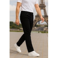 Cedy Denim Regular Fit Jean Martin Yüksek Bel Standart Kesim Esnek Kot Pantolon C336 Siyah Cedy Denim Regular Fit Jean Martin Yüksek Bel Standart Kesim Esnek Kot Pantolon C336 Siyah