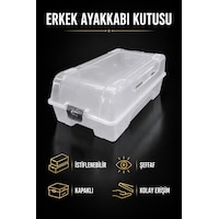 10 Adet Erkek Ayakkabı Kutusu Şeffaf Ayakkabı Saklama Kutusu Saydam 10 Adet Erkek Ayakkabı Kutusu Şeffaf Ayakkabı Saklama Kutusu Saydam
