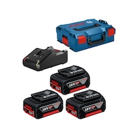Bosch Gba 18v 5,0ah 3x + Gal 18-40 Cv L-boxx - 0615990l3t Bosch Gba 18v 5,0ah 3x + Gal 18-40 Cv L-boxx - 0615990l3t