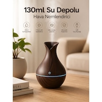 130ml Aromaterapi Difüzörü Hava Nemlendirici 7 Renk Led Işıklı 130ml Aromaterapi Difüzörü Hava Nemlendirici 7 Renk Led Işıklı