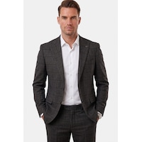 Deepsea Füme Kare Desenli Slim Fit Erkek Takım Elbise Çift Düğme Çift Yırtmaç 2 Li Takım 2601812 Deepsea Füme Kare Desenli Slim Fit Erkek Takım Elbise Çift Düğme Çift Yırtmaç 2 Li Takım 2601812