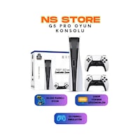 Gs5 Pro Ps5 Tasarımlı Kablosuz Çift Kol Oyun Konsolu 4k, 2.4g, 53 Emulatör, 30.000 Oyunlu Atari Gs5 Pro Ps5 Tasarımlı Kablosuz Çift Kol Oyun Konsolu 4k, 2.4g, 53 Emulatör, 30.000 Oyunlu Atari
