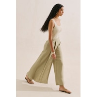 Manuka Keten Anvelop Kapamalı Pantolon Taş Ss26pnt00037-0225 Manuka Keten Anvelop Kapamalı Pantolon Taş Ss26pnt00037-0225