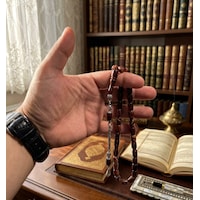 Tesbih Sıkma Ateş Kehribar Kahverengi - Krem Tesbih Sıkma Ateş Kehribar Kahverengi - Krem