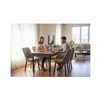 Efe Mobilya T-6028 Kemençe 70x120 Mdf Kare Gold Cappuccino Sandalye 4 Kişilik Mutfak Masası Takımı Efe Mobilya T-6028 Kemençe 70x120 Mdf Kare Gold Cappuccino Sandalye 4 Kişilik Mutfak Masası Takımı