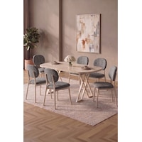 Hooli 90x168 Traverten Mdf Masa, Metal X Ayak, Metal Sandalye, 6 Kişilik Mutfak Masası Takımı Ve Yemek Masası Takımı Antrasit Hooli 90x168 Traverten Mdf Masa, Metal X Ayak, Metal Sandalye, 6 Kişilik Mutfak Masası Takımı Ve Yemek Masası Takımı Antrasit