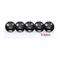 Nice Smilo Sm2 Siyah 2 Kanallı Uzaktan Kumanda Otomatik Kapı Kumandası 5'li Set Nice Smilo Sm2 Siyah 2 Kanallı Uzaktan Kumanda Otomatik Kapı Kumandası 5'li Set