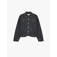 Koton Klasik Yaka Uzun Kollu Düğmeli Oversize Keten Karışımlı Jean Gömlek Siyah 7wal60003md Koton Klasik Yaka Uzun Kollu Düğmeli Oversize Keten Karışımlı Jean Gömlek Siyah 7wal60003md