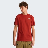 The North Face M Vertical Regular Short Sleeve Tee-grap Erkek T-shirt-32611 Kiremit The North Face M Vertical Regular Short Sleeve Tee-grap Erkek T-shirt-32611 Kiremit