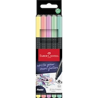 Faber-Castell Grip Finepen İnce Keçe Uçlu Kalem Seti, 5’li, Pastel Renkler, 0.4 mm Uç, Metal Destekli Faber-Castell Grip Finepen İnce Keçe Uçlu Kalem Seti, 5’li, Pastel Renkler, 0.4 mm Uç, Metal Destekli
