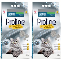 Proline Aktif Karbonlu Topaklaşan İnce Bentonit Kedi Kumu 2 x 10 L Proline Aktif Karbonlu Topaklaşan İnce Bentonit Kedi Kumu 2 x 10 L