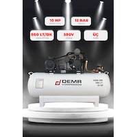 Demr Kompresör Pistonlu 500 LT 3 Kafa 12 Bar 10 HP IDMK390 Hava Kompresörü Demr Kompresör Pistonlu 500 LT 3 Kafa 12 Bar 10 HP IDMK390 Hava Kompresörü