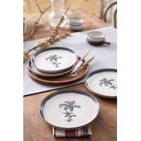 Kütahya Porselen Palmiye 4 Parça 21 Cm Pasta Tabağı 80794 Çok Renkli Kütahya Porselen Palmiye 4 Parça 21 Cm Pasta Tabağı 80794 Çok Renkli