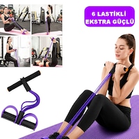 Karın Kol Kalça Ayak Tüm Vücut Şekillendirme Fitness Aerobik Body Trimmer 6 Lastikli Ekstra Güçlü Mor Karın Kol Kalça Ayak Tüm Vücut Şekillendirme Fitness Aerobik Body Trimmer 6 Lastikli Ekstra Güçlü Mor