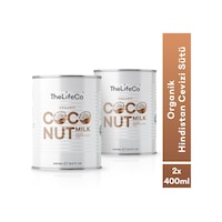 Thelifeco Organik Hindistan Cevizi Sütü 2 x 400 ML Thelifeco Organik Hindistan Cevizi Sütü 2 x 400 ML