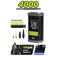 7a6 Turbo Boost Şarjlı Hava Pompası 150 Psı Taşınabilir Lastik Şişirme Kompresörü 4000mah Powerban 7a6 Turbo Boost Şarjlı Hava Pompası 150 Psı Taşınabilir Lastik Şişirme Kompresörü 4000mah Powerban