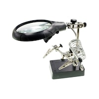 Masaüstü Ledli Mg16129-C Mini Havya Stand Pcb Tutucu Büyüteç Masaüstü Ledli Mg16129-C Mini Havya Stand Pcb Tutucu Büyüteç
