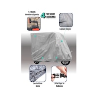 Gri Kabinli Arora Angel Pro Elektrikli Moped Brandası 3teker Brandası 4 Mevsim Koruma Gri Kabinli Arora Angel Pro Elektrikli Moped Brandası 3teker Brandası 4 Mevsim Koruma