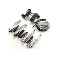 Bisiklet Fren Takımı V-Brake Alüminyum Set - Siyah - Gri Bisiklet Fren Takımı V-Brake Alüminyum Set - Siyah - Gri