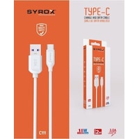 Syrox C111 Type-C Girişli 3.0A 18W Data Ve Hızlı Şarj Kablosu (546861734) Syrox C111 Type-C Girişli 3.0A 18W Data Ve Hızlı Şarj Kablosu (546861734)