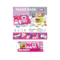 29 Parça Sesli Hesap Makineli Terazili Mikrofonlu Barkod Okuyuculu Yazar Kasa Yazarkasa Pos Pembe 29 Parça Sesli Hesap Makineli Terazili Mikrofonlu Barkod Okuyuculu Yazar Kasa Yazarkasa Pos Pembe