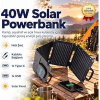 Solar Şarj 40w Güneş Enerjili Powerbank, Güç Ünitesi-980 Solar Şarj 40w Güneş Enerjili Powerbank, Güç Ünitesi-980