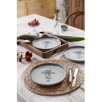 Kütahya Porselen Palmiye 4 Parça 21 Cm Pasta Tabağı 80795 Çok Renkli Kütahya Porselen Palmiye 4 Parça 21 Cm Pasta Tabağı 80795 Çok Renkli