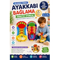 Tineke Montessori Ayakkabı Bağlama Eğitici Oyuncak İnce Motor Beceri Geliştirici Erkek Ve Kız 3+ Yaş Tineke Montessori Ayakkabı Bağlama Eğitici Oyuncak İnce Motor Beceri Geliştirici Erkek Ve Kız 3+ Yaş