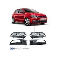 Volkswagen Polo 6c Sis Farı Lambası Çerçeveli Set 2015 2018 Volkswagen Polo 6c Sis Farı Lambası Çerçeveli Set 2015 2018