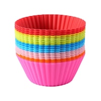 24'lü Silikon Yıkanabilir Tekrar Kullanıma Uygun Cupcake Muffin Tart Puding 7 Cm Lik Kalıp Çok Renkli 24'lü Silikon Yıkanabilir Tekrar Kullanıma Uygun Cupcake Muffin Tart Puding 7 Cm Lik Kalıp Çok Renkli