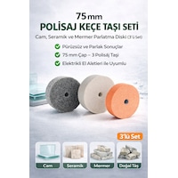 Senbang 75 Mm Polisaj Keçe Taşı Seti Cam, Seramik Ve Mermer Parlatma Diski 3 Lü Set Senbang 75 Mm Polisaj Keçe Taşı Seti Cam, Seramik Ve Mermer Parlatma Diski 3 Lü Set