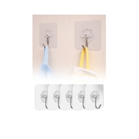 5 Adet Şeffaf Yapışkanlı Kanca Güçlü Kendinden Yapışkanlı Duvar Askısı Banyo Mutfak Kapı Askılık Diğer 5 Adet Şeffaf Yapışkanlı Kanca Güçlü Kendinden Yapışkanlı Duvar Askısı Banyo Mutfak Kapı Askılık Diğer