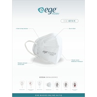 Ege Maske 4014- K FFP2 NR N95 50'li Ege Maske 4014- K FFP2 NR N95 50'li