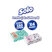 Solo Çek-Al Mendil 4 x 150'li Solo Çek-Al Mendil 4 x 150'li