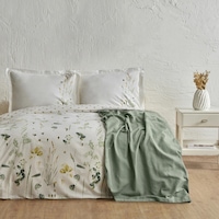 Karaca Home Herbal %100 Pamuk Çift Kişilik Nevresim Pike Set Beyaz Karaca Home Herbal %100 Pamuk Çift Kişilik Nevresim Pike Set Beyaz
