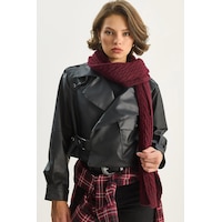 Shade Kadın Geniş Cep Detaylı Kemerli Oversize Crop Deri Ceket 3129 60284102 - Siyah Shade Kadın Geniş Cep Detaylı Kemerli Oversize Crop Deri Ceket 3129 60284102 - Siyah