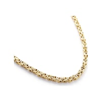 Erkek Kral Model Gold Detay Çelik Kolye Erkek Kral Model Gold Detay Çelik Kolye