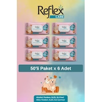 Reflex Care Evcil Hayvanlar İçin Çok Amaçlı Hijyenik Temizleme Mendili 50'li X 6 Adet Reflex Care Evcil Hayvanlar İçin Çok Amaçlı Hijyenik Temizleme Mendili 50'li X 6 Adet