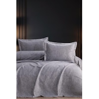 Burçak 2 Parça Tek Kişilik Pike Takımı 180x240 Gri Gri Burçak 2 Parça Tek Kişilik Pike Takımı 180x240 Gri Gri