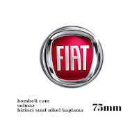 Fiat Logo Panjur Arması Nikel Yuvarlak Küçük Boy 7,5cm Kırmızı ZUM Fiat Logo Panjur Arması Nikel Yuvarlak Küçük Boy 7,5cm Kırmızı ZUM
