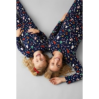 Siyah İnci %100 Pamuklu Şeker Baston Desenli Yılbaşı Temalı Örme Pijama Takım Lacivert Kardanadam Siyah İnci %100 Pamuklu Şeker Baston Desenli Yılbaşı Temalı Örme Pijama Takım Lacivert Kardanadam