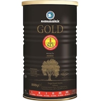 Marmarabirlik Gold Doğal Az Tuzlu Salamura Mega 201-230 XL Siyah Zeytin Teneke 800 G
