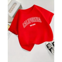 Uyguntarz Çocuk California Baskılıtasarım Tshirt Kırmızı Uyguntarz Çocuk California Baskılıtasarım Tshirt Kırmızı